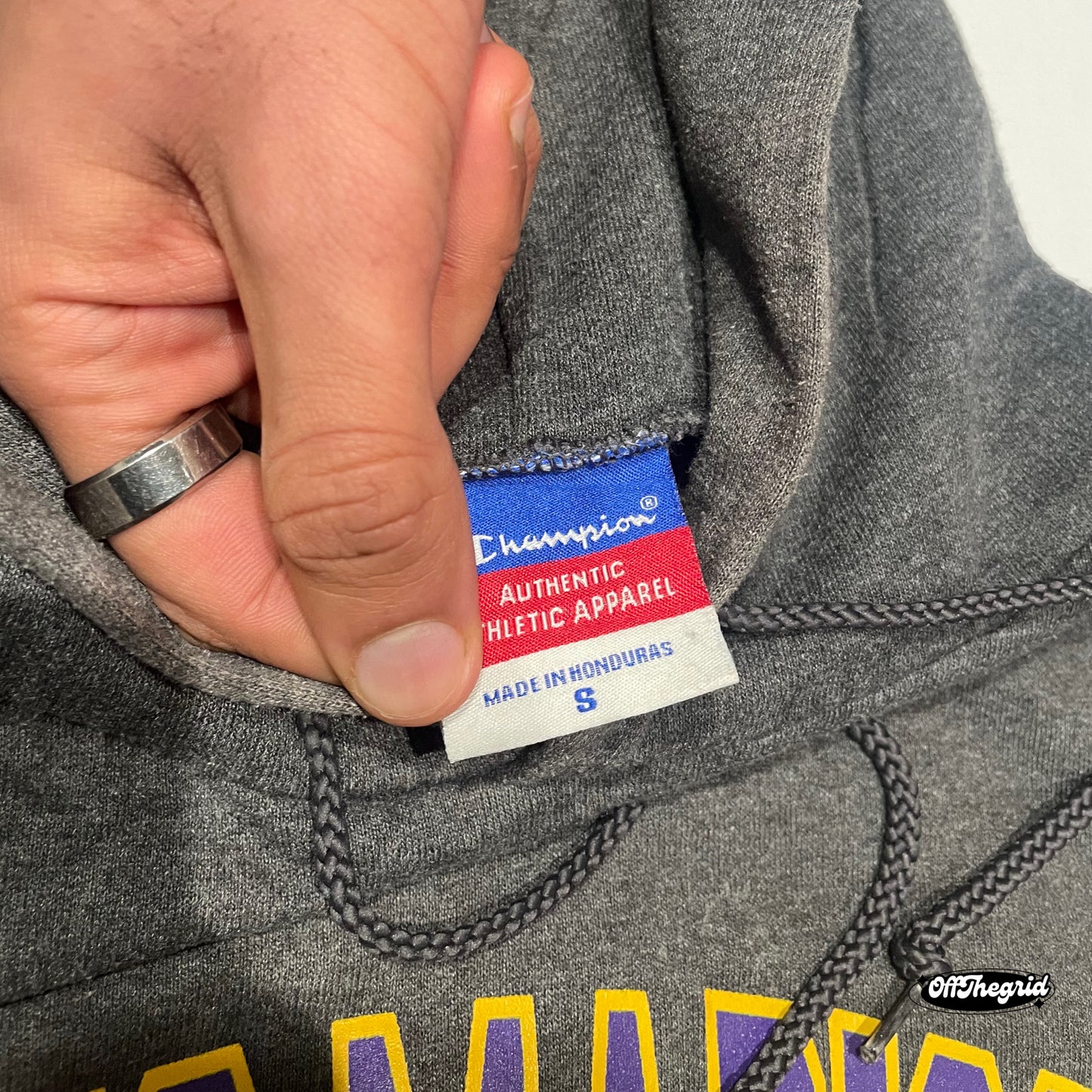 Champion James Madison Hoodie Size S